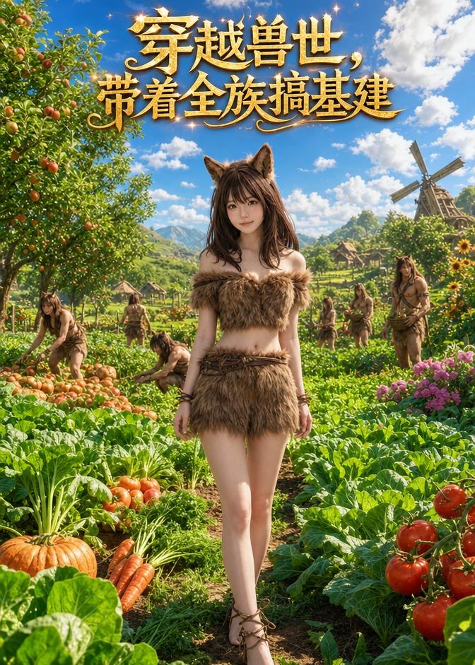 穿越兽世带着全族搞基建封面图