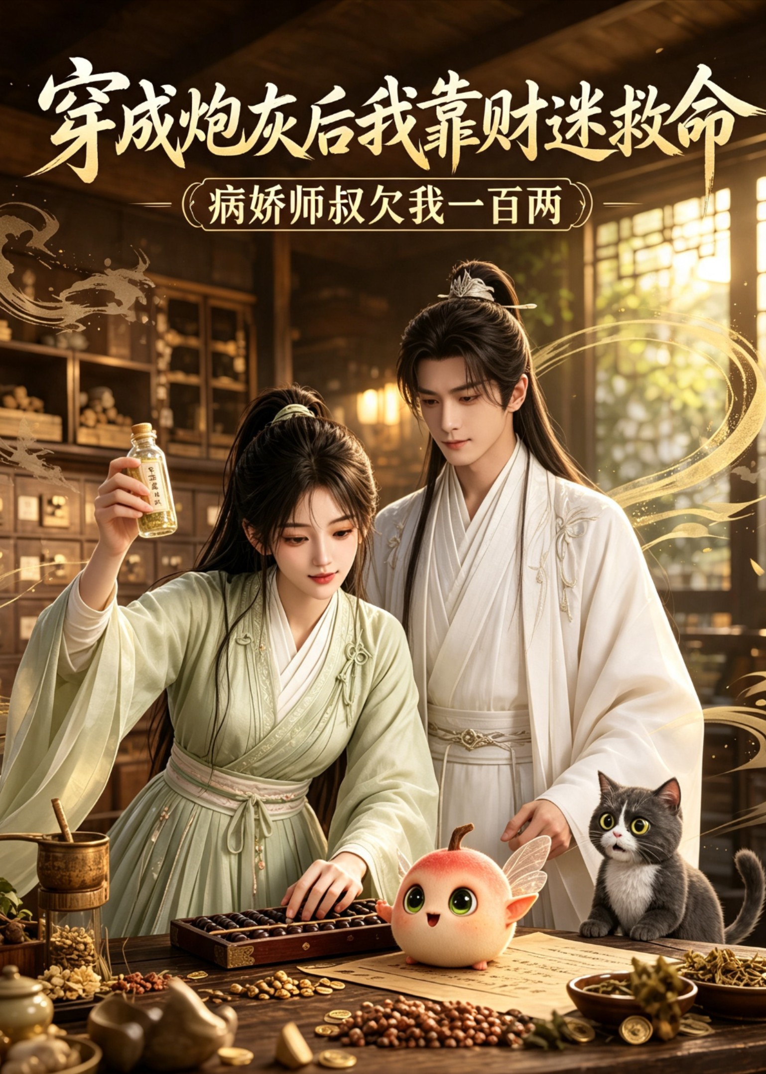 穿成炮灰后我靠财迷救命封面图