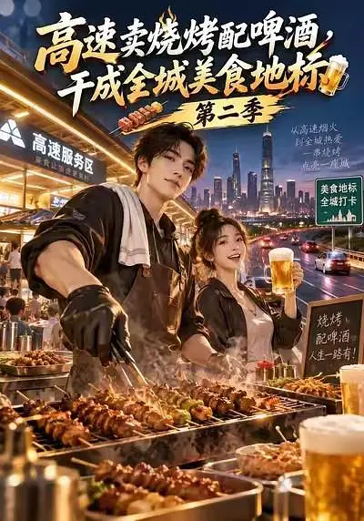 高速卖烧烤配啤酒干成全城美食地标第二季封面图